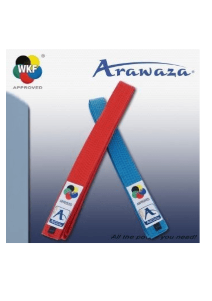 WKF Gürtel blau-blue-bleue approved/homologué